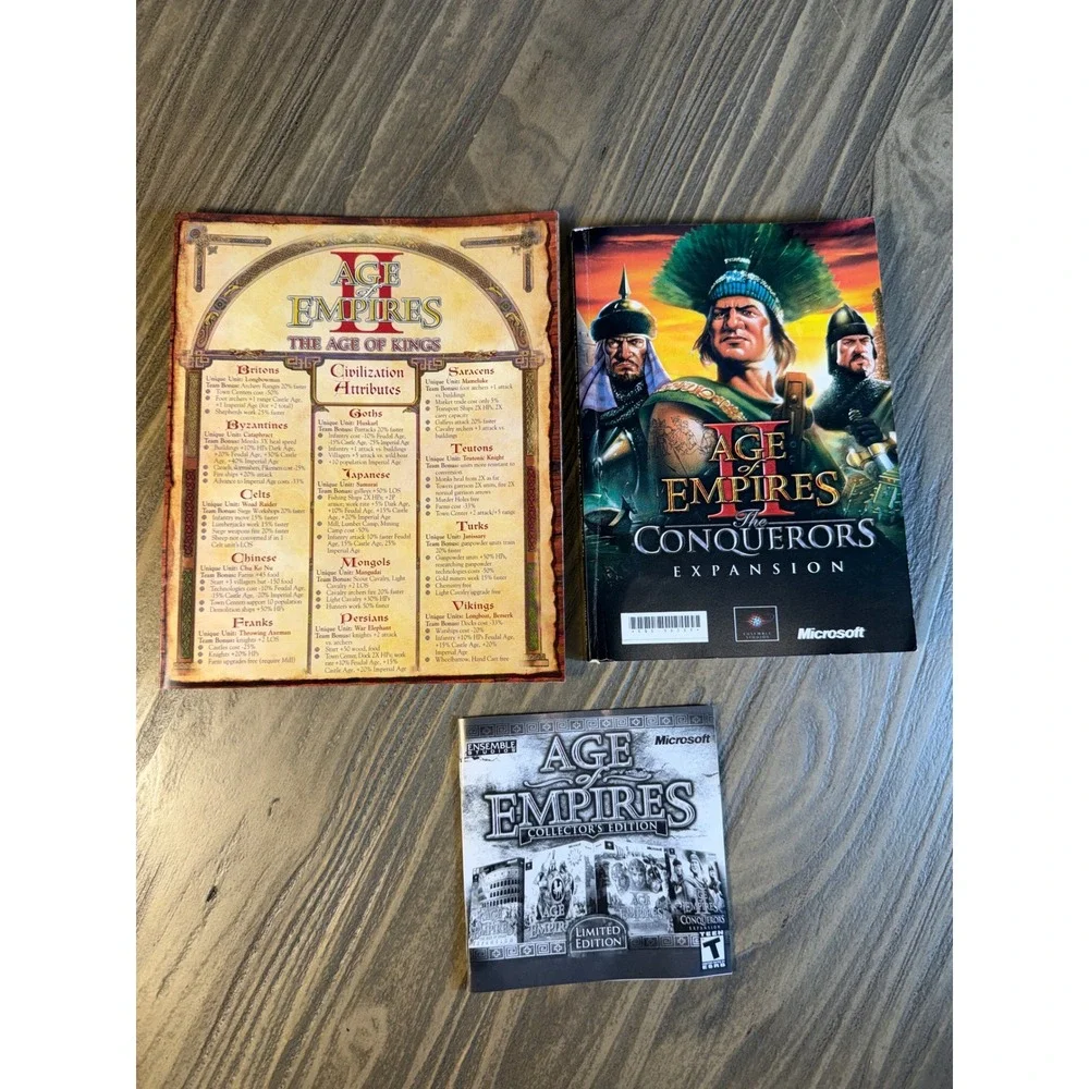 Age of Empires Collector's Edition PC 2006 Microsoft Excellent RTS Bundle‎ Works